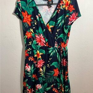 Floral Wrap Dress